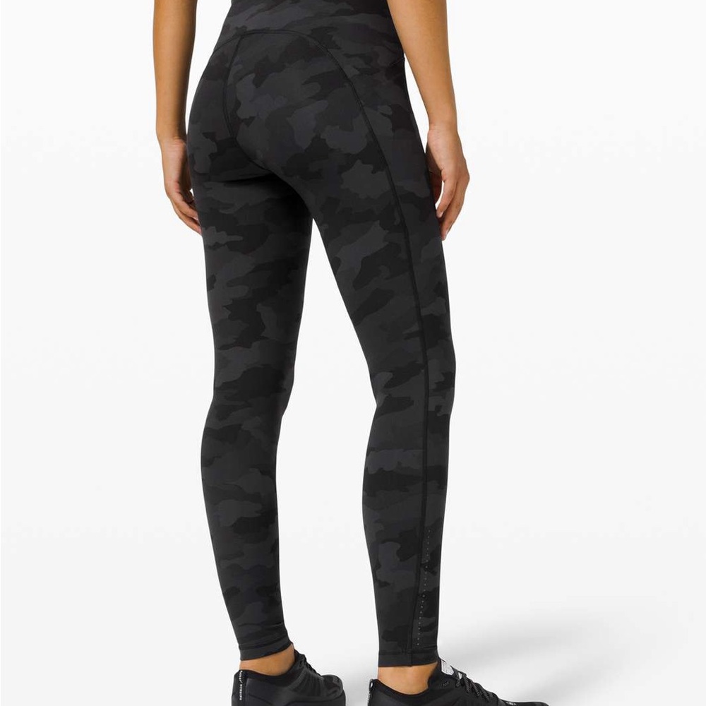 Lululemon Athletica Black Camo Leggings